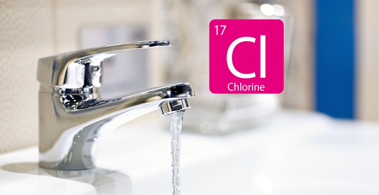 Chlorine in water from faucet